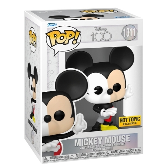 Funko Pop Disney 100 (#1311) Mickey Mouse Vinyl Figure in Soft Protector - Picture 10 of 10